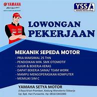 Lowongan Kerja Mekanik Sepeda Motor Surabaya